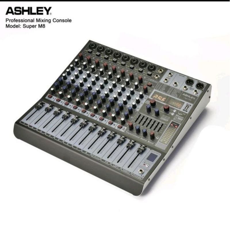 MIXER AUDIO ASHLEY SUPER M8 / M 8  MIXER 8CHANNEL