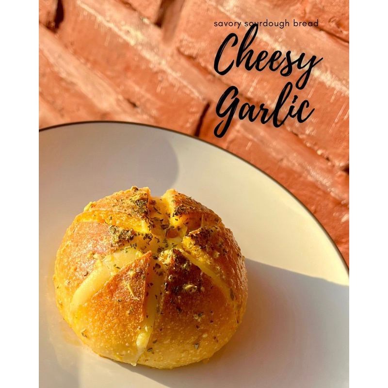 

Cheesy Garlic Sourdough Bread
