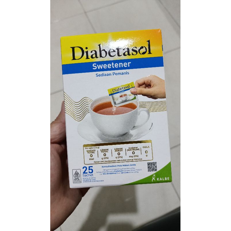 

Diabetasol Sweetener 25 sachet @1.5g