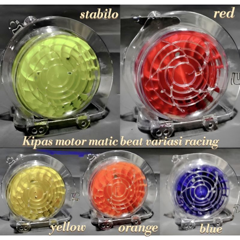 Paket Cover Kipas Transparan + Kipas Motor – Beat, Scoopy, Vario 110 FI MV88