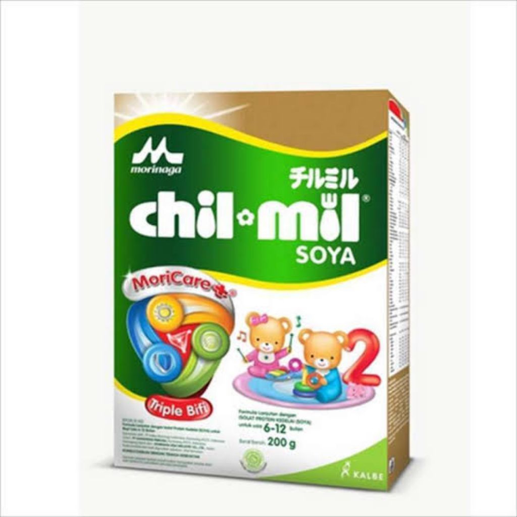 

Morinaga Susu Anak Bayi Chilmil Soya Chil Mil Soya 200 / 600 Gram Tahap 2