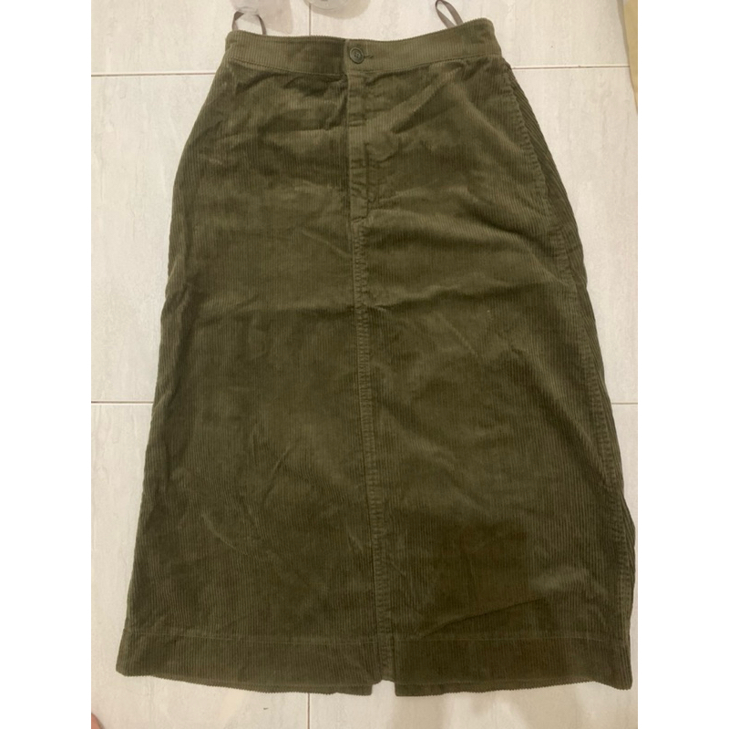 prilove rok midi uniqlo/ rok corduroy uniqlo