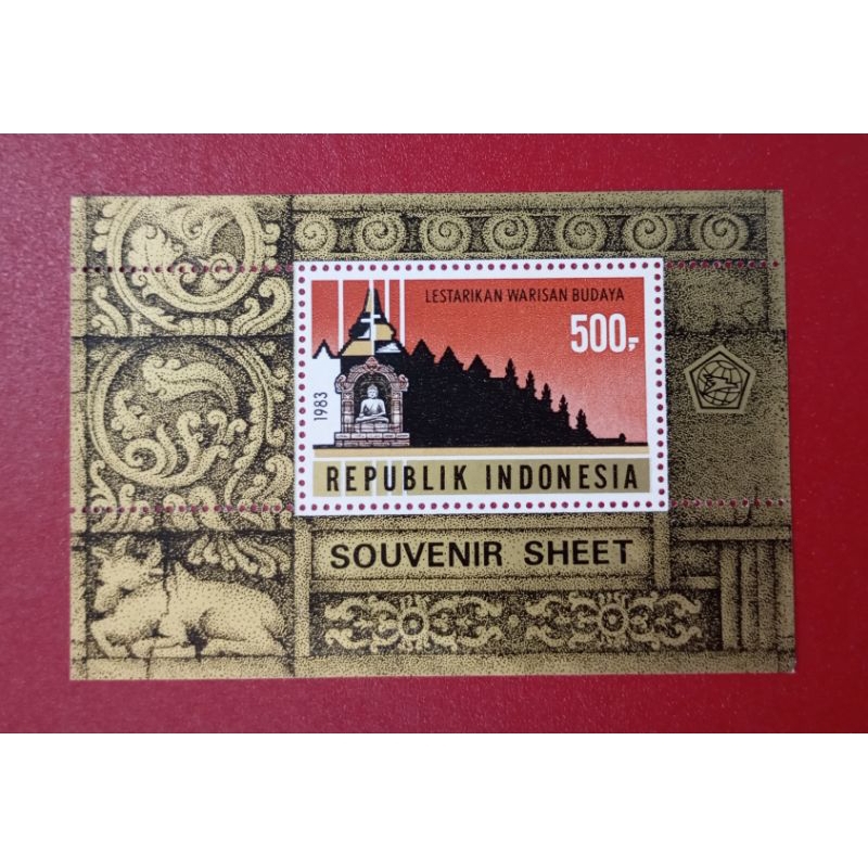 

SS SOUVENIR SHEET PEMUGARAN CANDI BOROBUDUR 1983