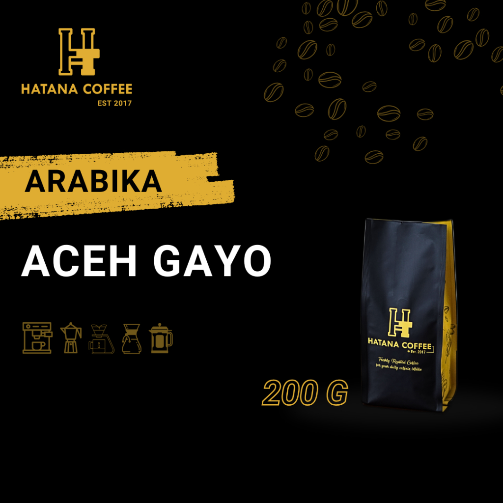 

Kopi Arabika Aceh Gayo 200 Gram | Hatana Coffee