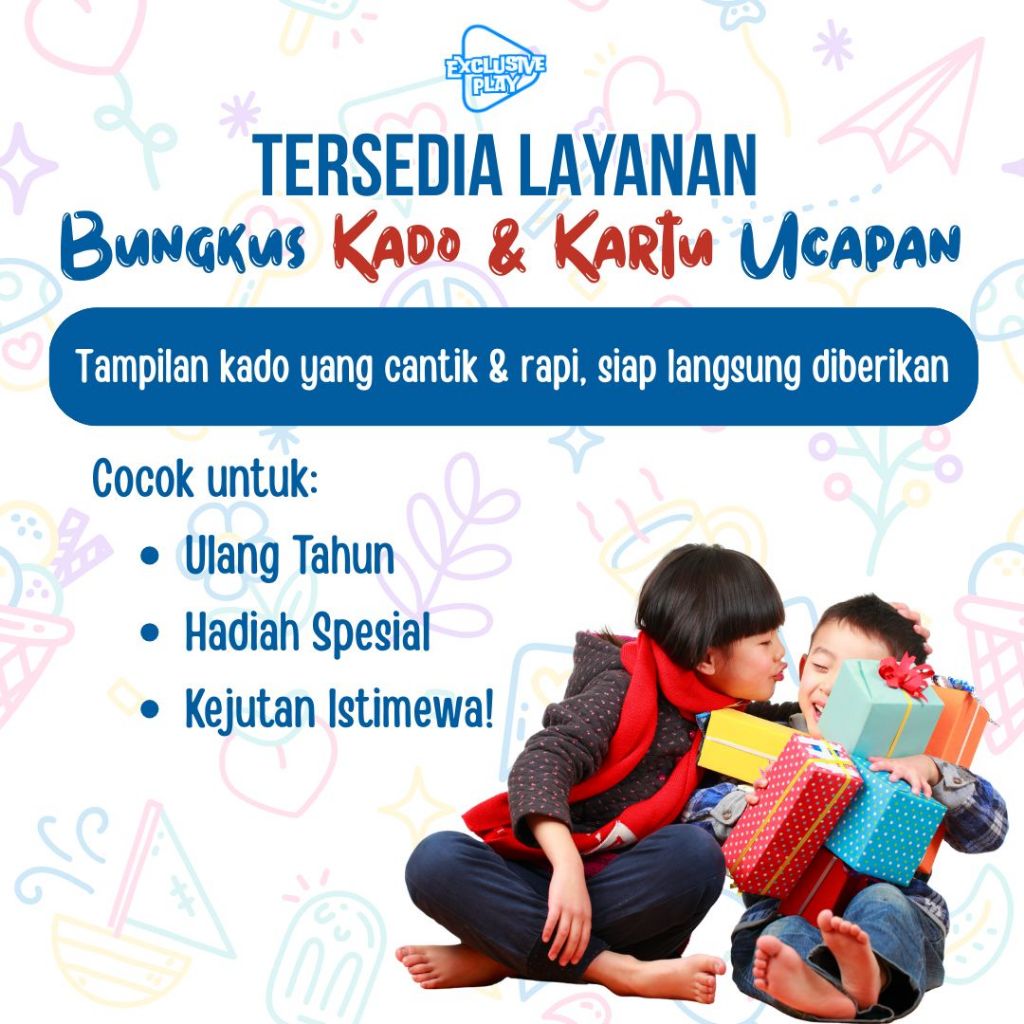 

Exclusive Play Tersedia Layanan Bungkus Kado & Kartu Ucapan
