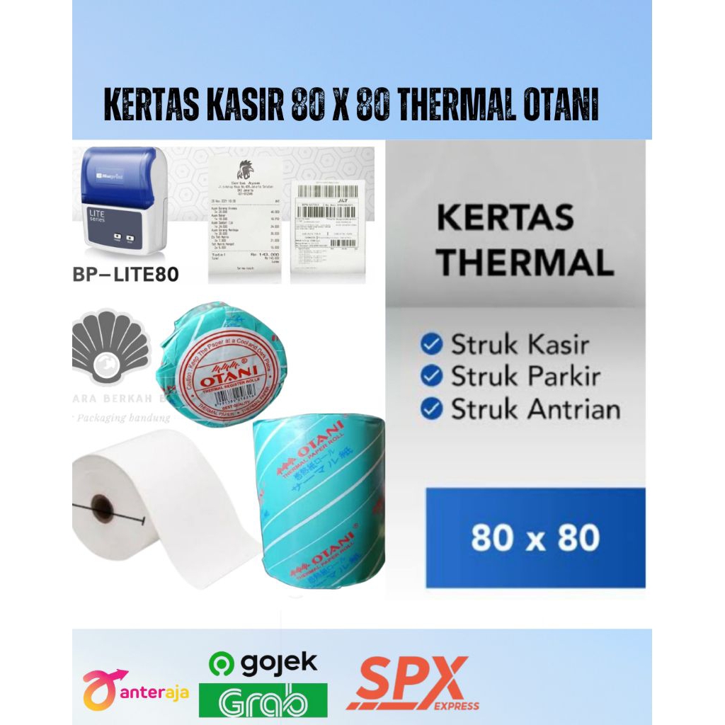 

Kertas Kasir 80 x 80 Thermal Otani