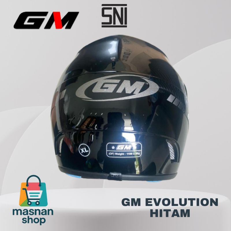 Helm GM Evolution Solid Black Original