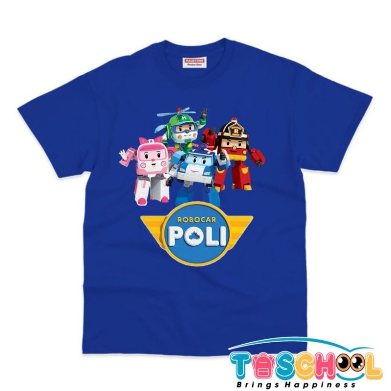 BAJU ANAK KAOS ANAK ROBOCAR POLI