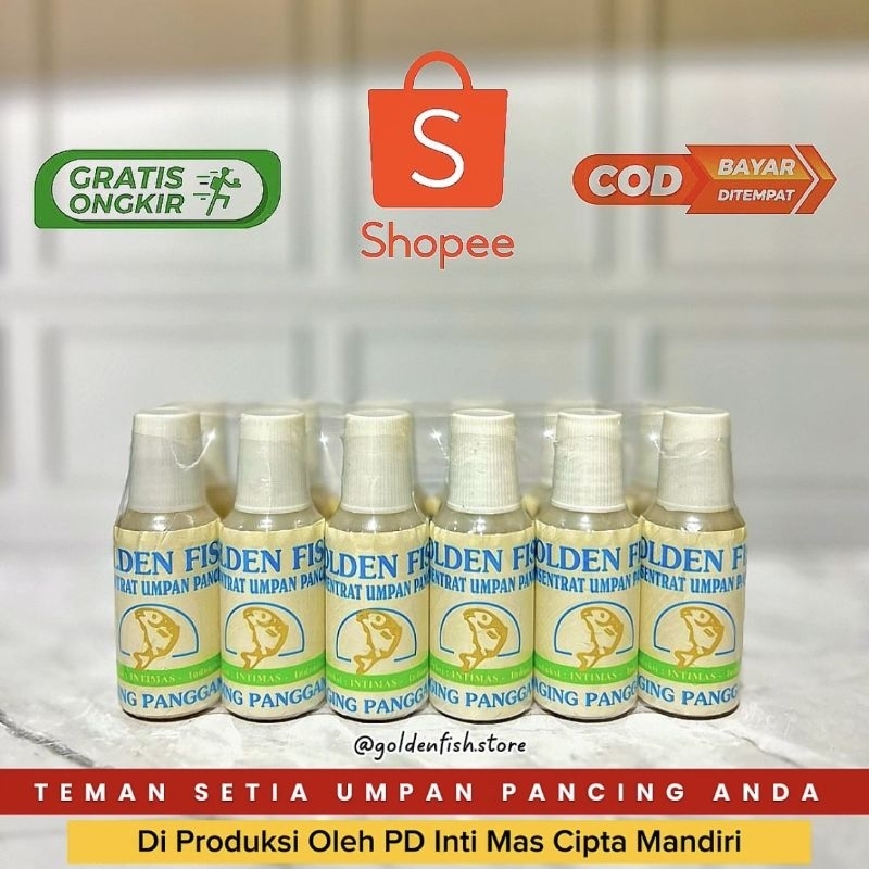 Goldenfish Essen Aroma Daging Panggang  (15ml) Lusinan Isi 12pcs Konsentrat Umpan Pancing