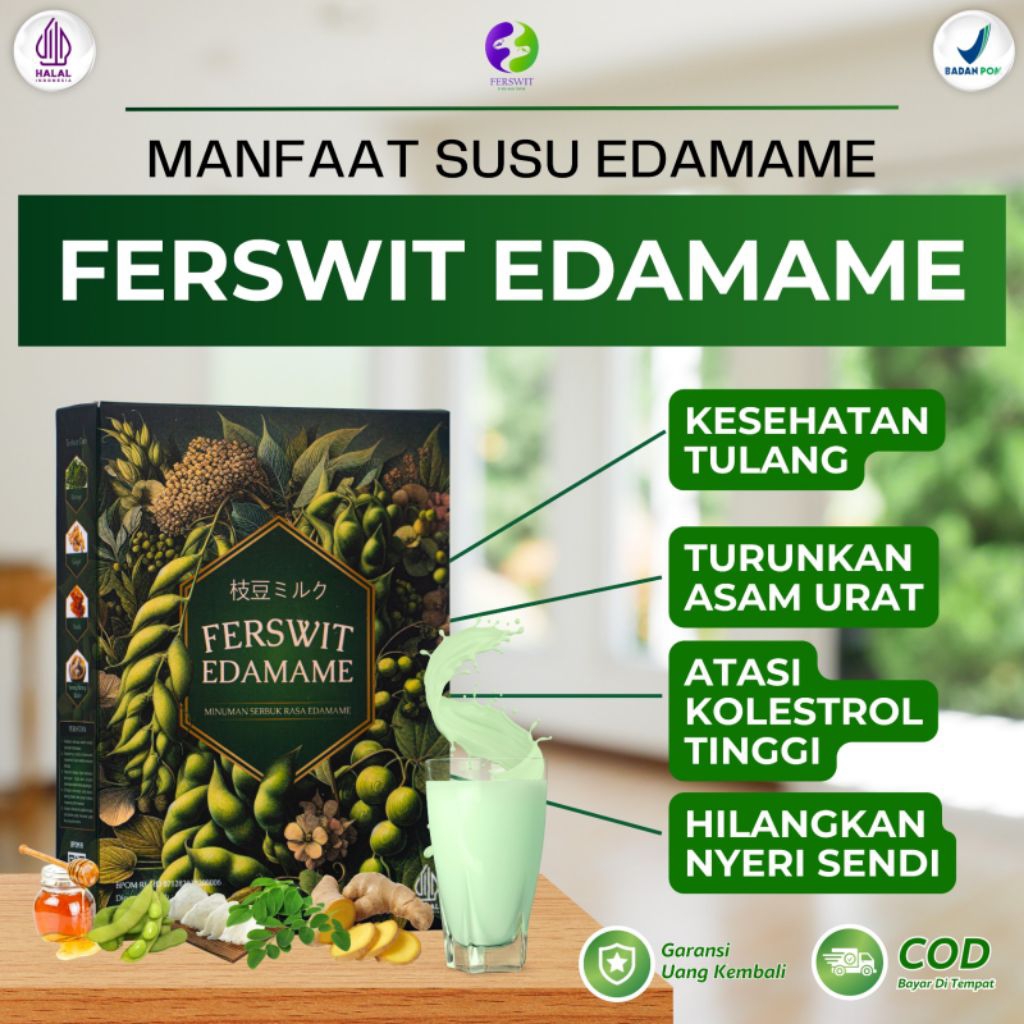 

Ferswit Susu Edamame Jepang - Untuk Asam Lambung, Gerd & Pencernaan