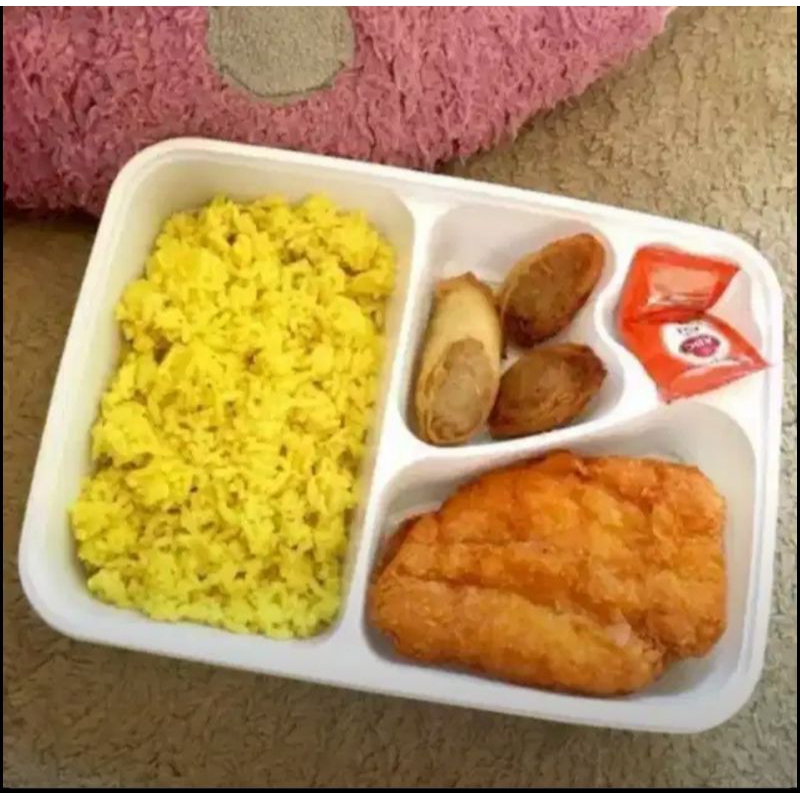 

Nasi Kuning BENTO Chicken Katsu Egg Chicken Rolls Termurah
