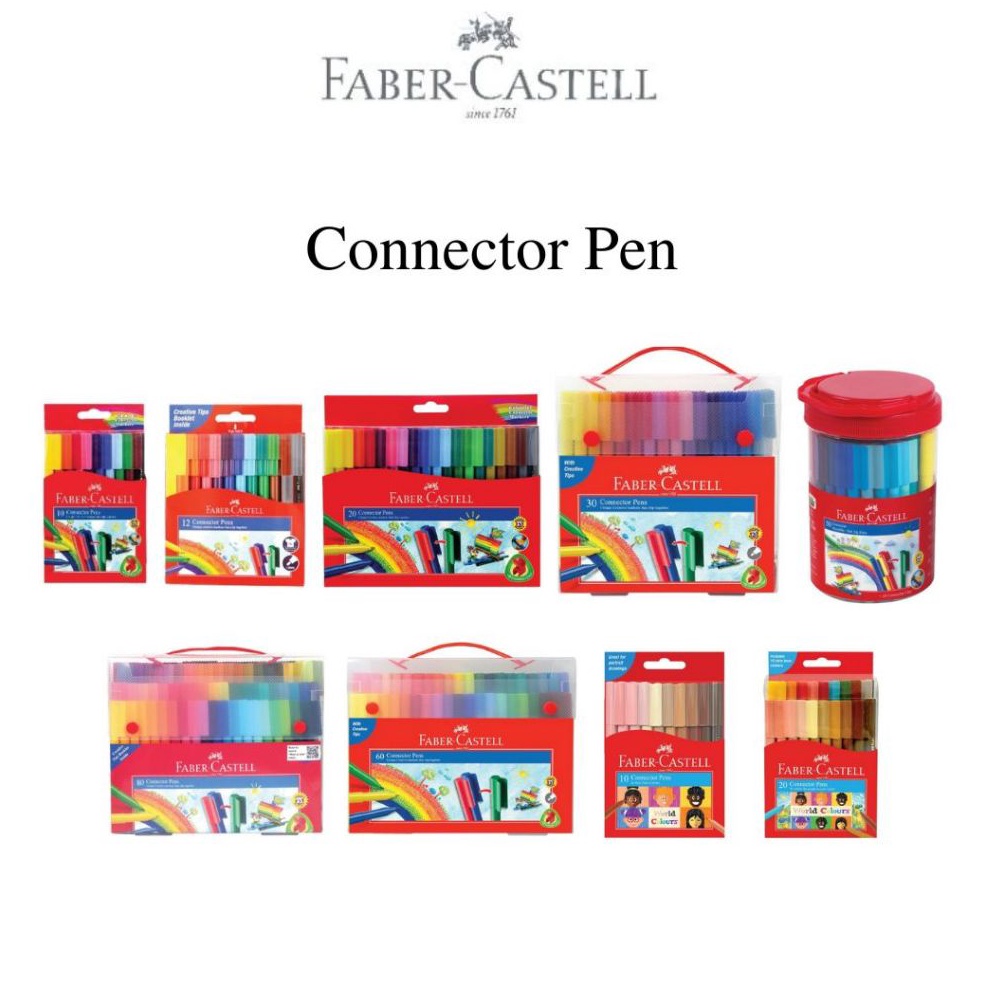 

KODE D3U FaberCastell Connector pen spidol warna