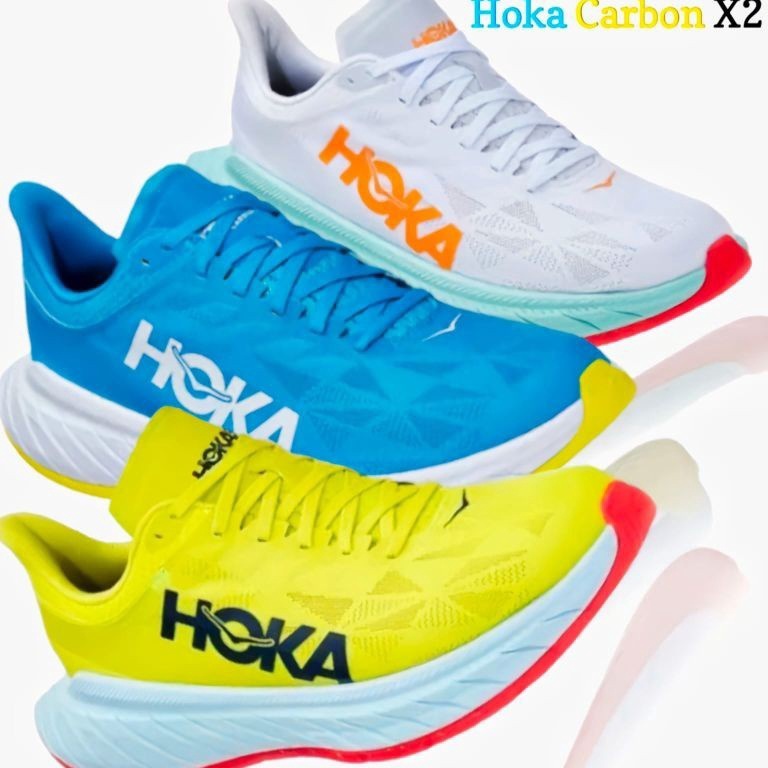 KODE I93X SEPATU LARI PRIA WANITA HOKA HOKA ONE ONE CARBON X2 SEPATU RUNNINGGYM HOKA HOKA JOGGING