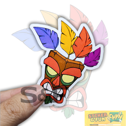 

Stiker Sticker Vinyl Laminasi Glosy OOGA BOOGA CTR