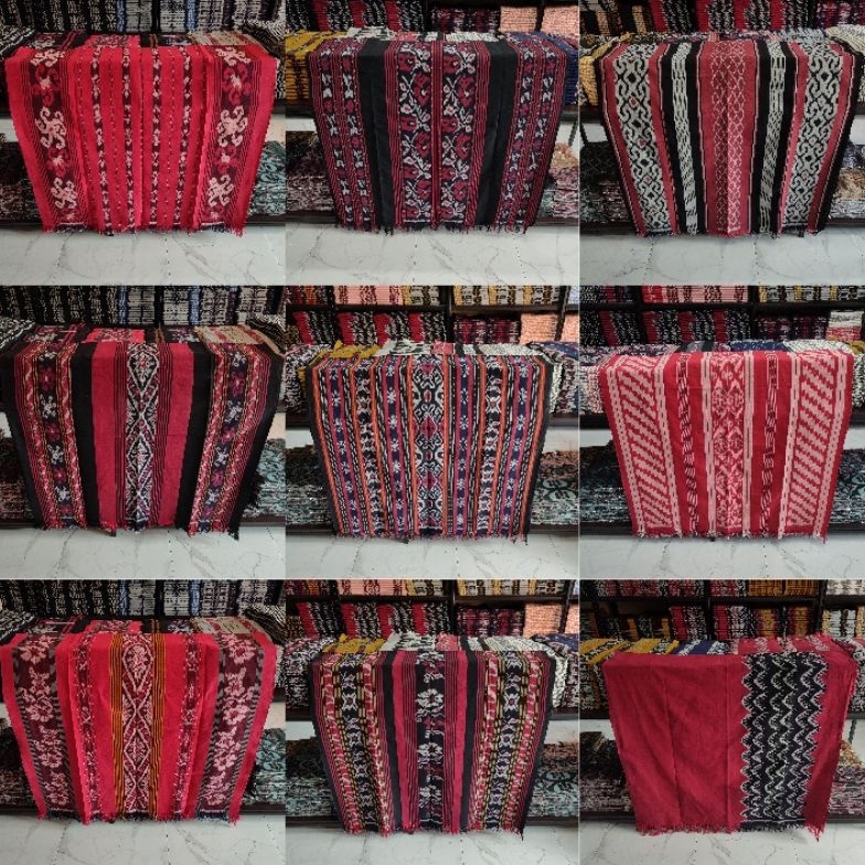 KODE I2E Kain Tenun Ikat Troso Jepara Edisi Warna Merah