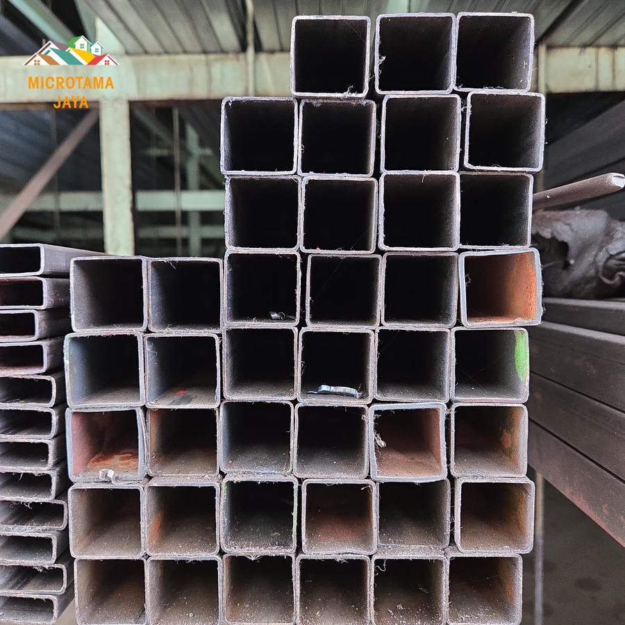 Hollow Hitam 35 x 35 / Holo Besi Kotak