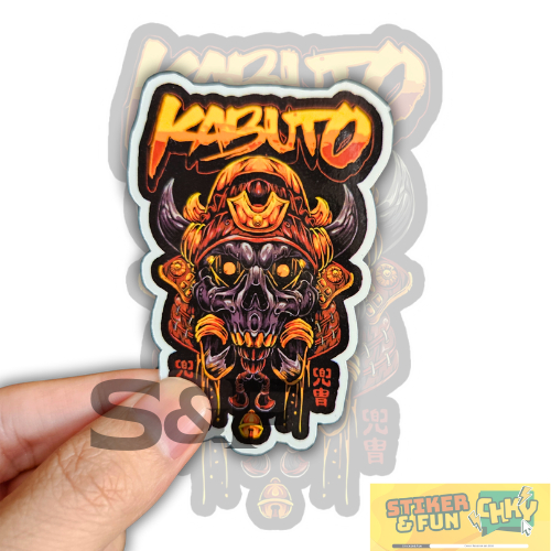 

Stiker Sticker Vinyl Laminasi Glosy SAMURAI KABUTO