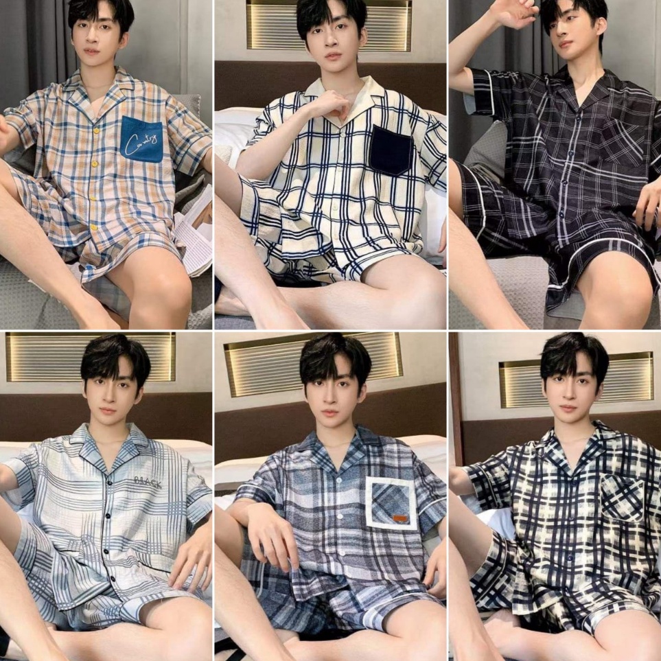 KODE C86V Baju Tidur PriaPiyama Pria Bahan Pure Cotton Premium