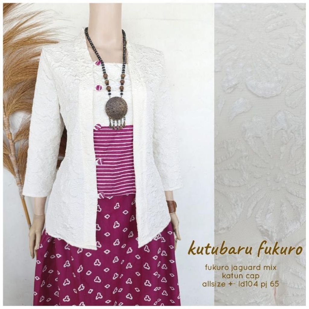 Kebaya Kutubaru Lengan Panjang Kebaya Katun Jaguard Kebaya Wisuda Hijab Kebaya Kondangan Kebaya Mode