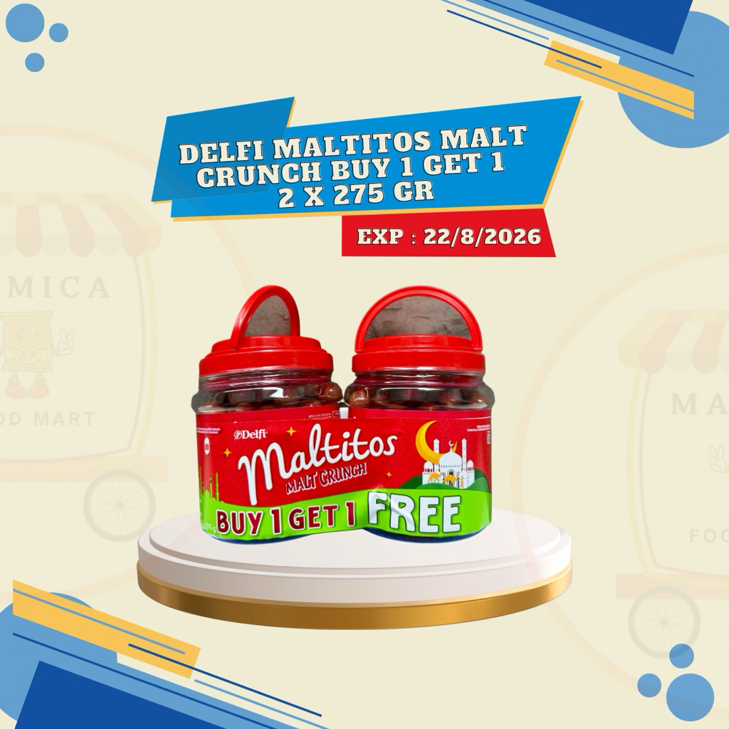 

DELFI MALTITOS MALT CRUNCH JAR 275G | EXP AGUSTUS 2026