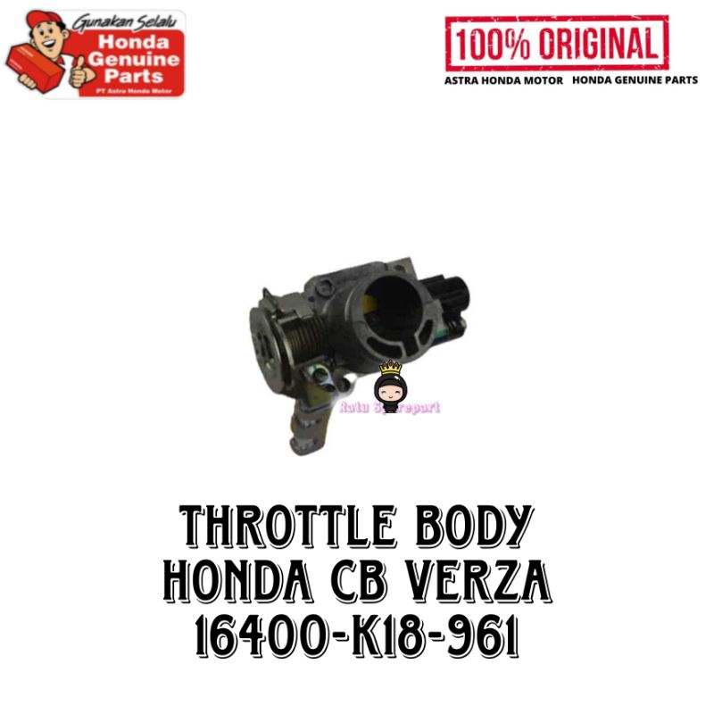 Throttle Body Honda CB Verza Original - 16400K18961 - Throttle Body CB VERZA - Trotol Body CB VERZA