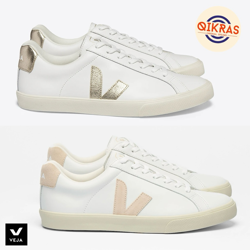 Veja Esplar Leather - White Platine | Sable