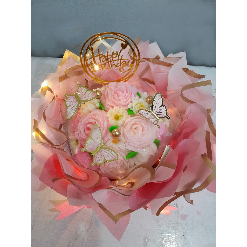 

Puding Buket Bunga Ulang Tahun Valentine Anniversary Puding susu coklat