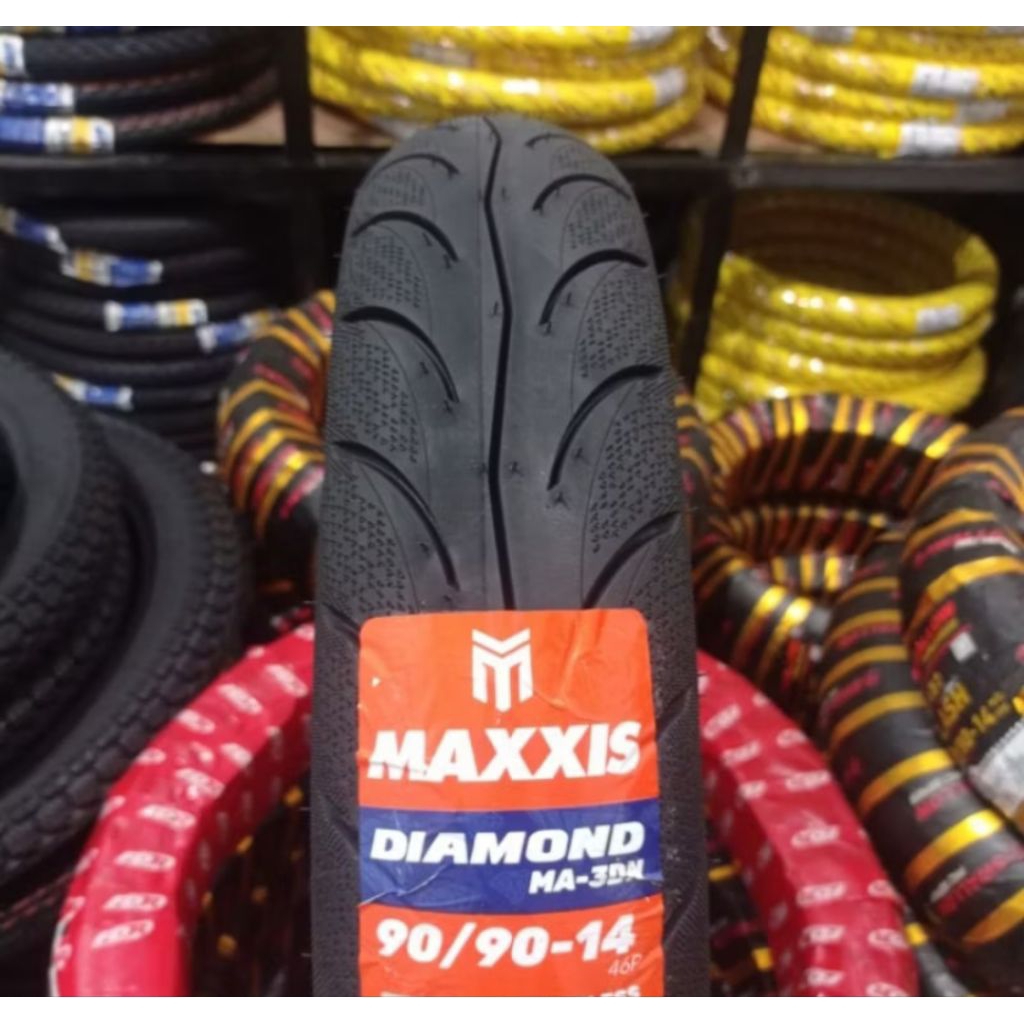 BAN MAXXIS DIAMOND 90/90-14 TUBLES/BAN MAXXIS BELAKANG VARIO150/BAN LUAR BELAKANG MAXXIS DIAMOND BEA