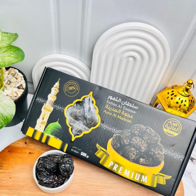 

Kurma Ajwa Madinah Sultan Al Tamoor Eksklusif 500gr