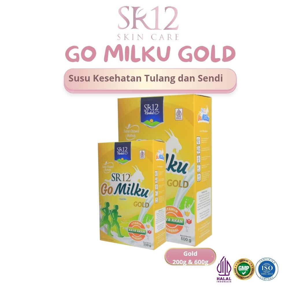 

GOMILKU GOLD SR12 | Susu Kesehatan Orangtua Nol Gula | Susu tinggi kalsium dengan ektrak tulang ikan salmon dielngakapi Vitamin B1 B6 B12 | Susu Etawa Premium - Ektrak Ikan Gabus - Daun Kelor | Susu Etawa dwngan Jahe & bawang putih