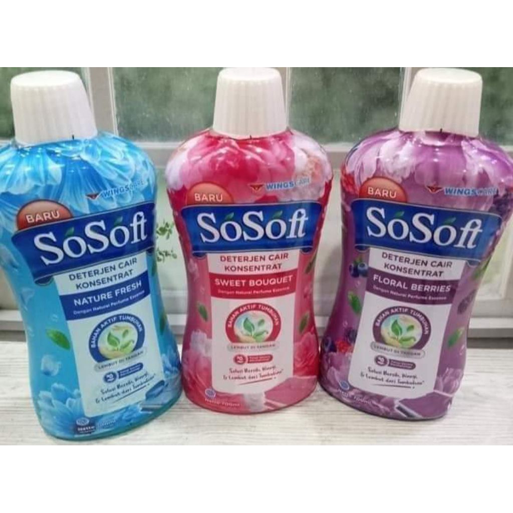 sosoft detergen cair botol