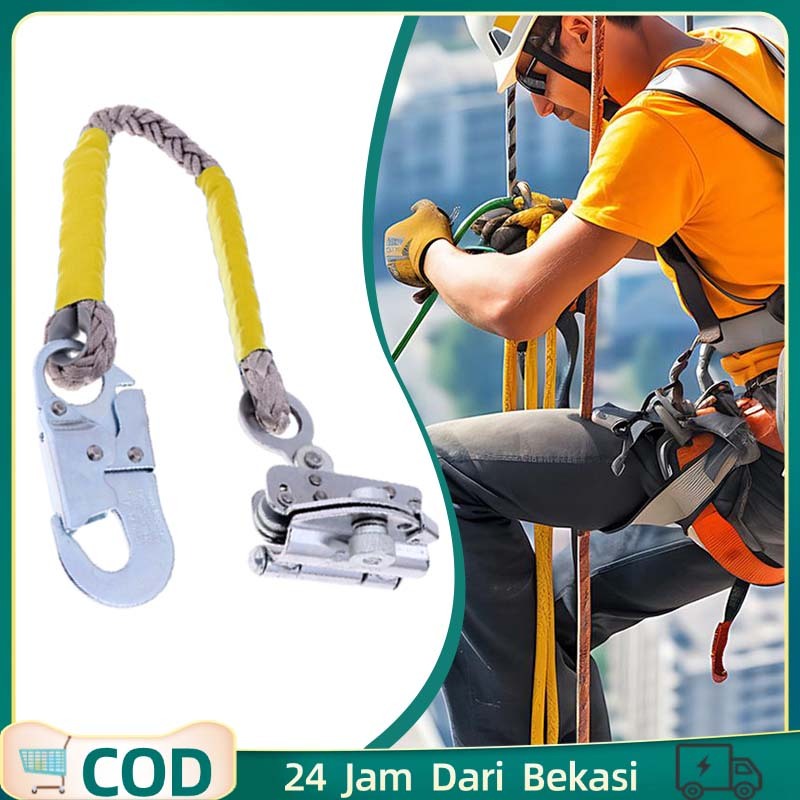 Rope Grab Climbing Rope Rescue Positioning Lanyard Rope Grab Vertical Fall