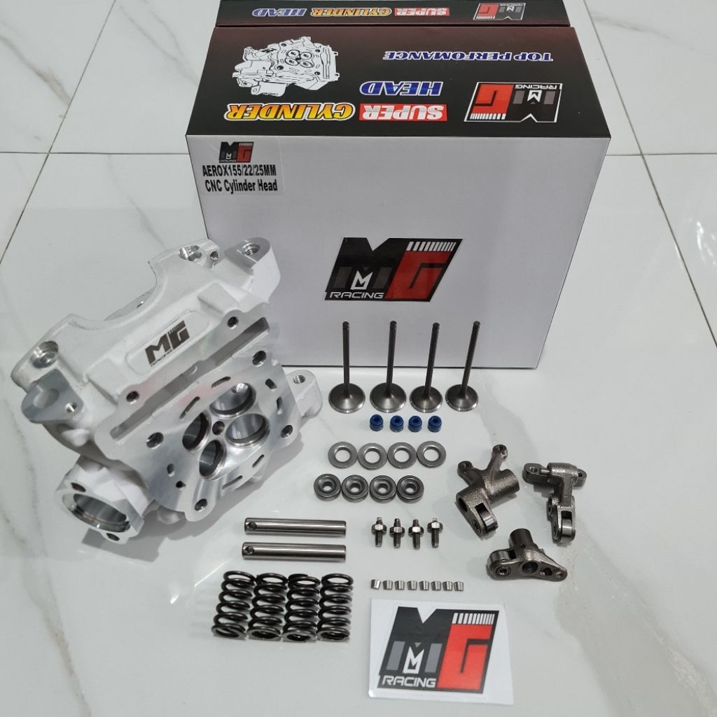 PAKET KOMPLIT HEAD SUPER AEROX 22/25 CNC PORTING HEAD R15 CNC PORTING 22/25 HEAD NEW NMAX 22/25 MG R