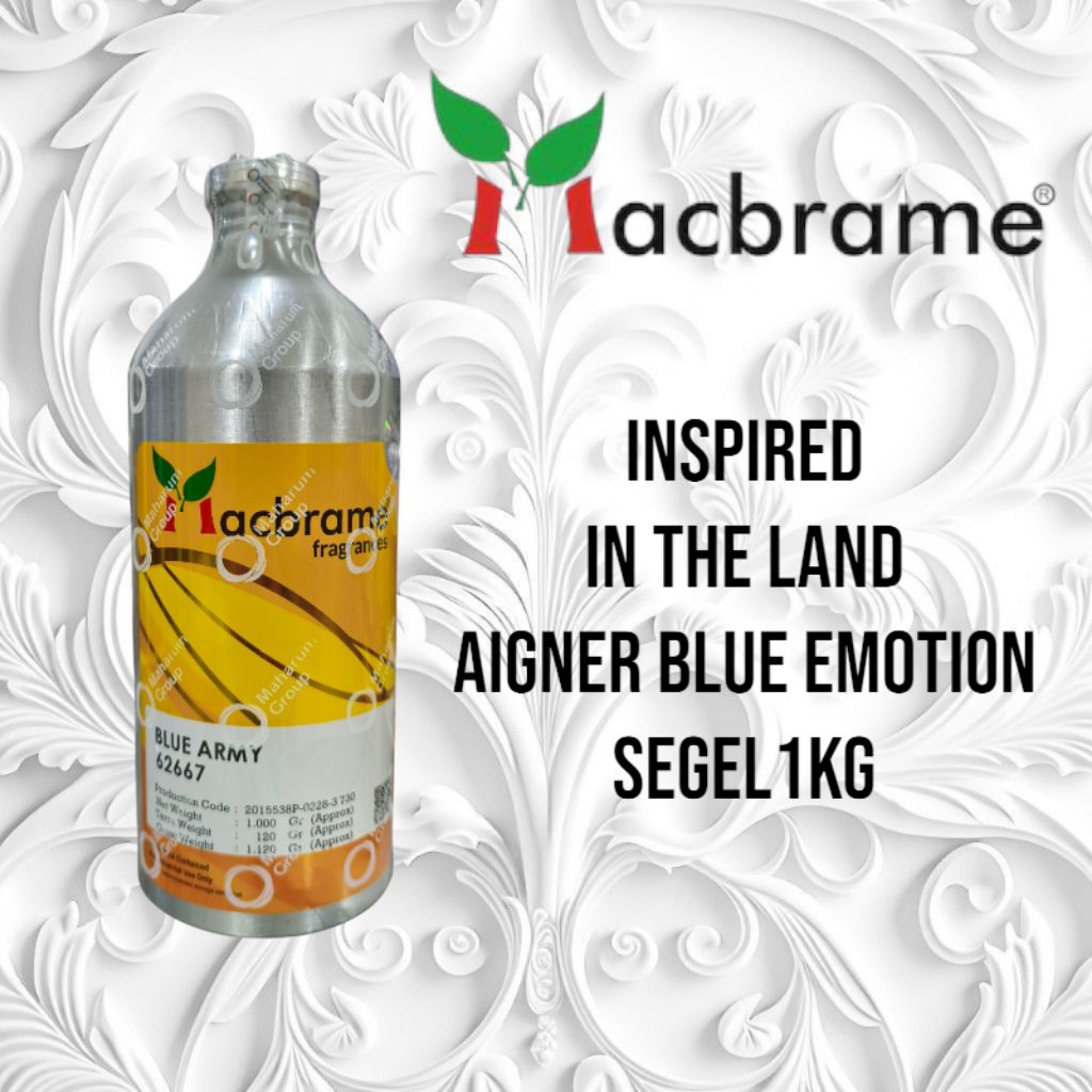 BLUE ARMY BIBIT PARFUME AIGNER BLUE EMOTION BY MACBRAME SEGEL 1KG