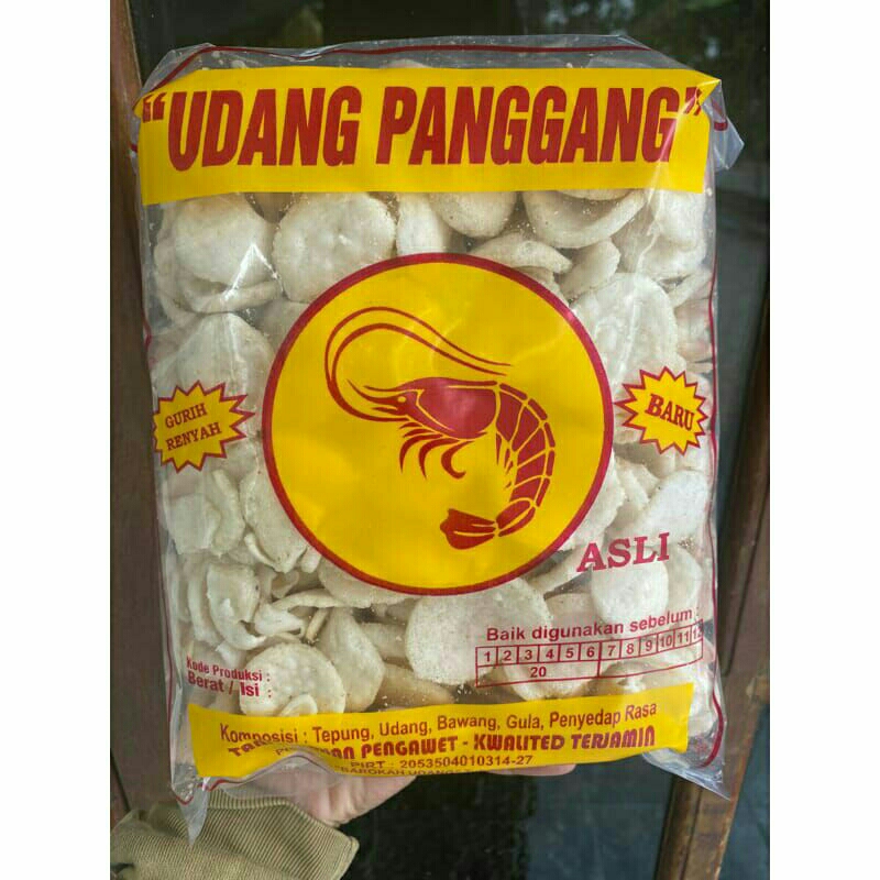 

Krupuk udang panggang enak gurih renyah
