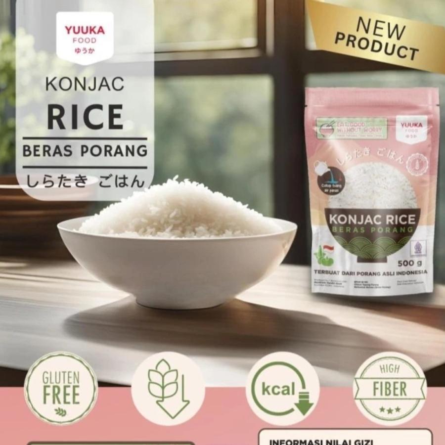 

Yuuka Food Beras Konjac/ Rendah Kalori/ Rendah Gula/ Tahan Lapar Porang Rice 500gr - 1000gr