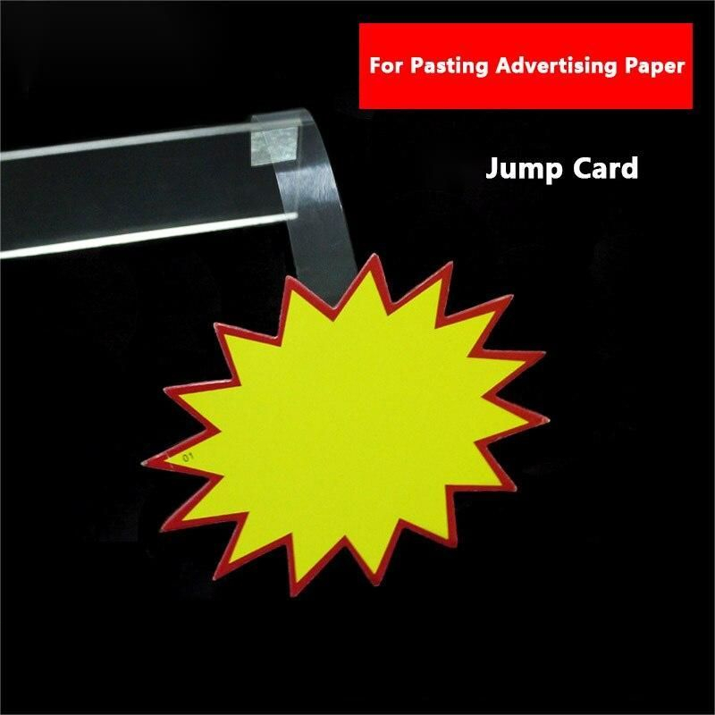 

Wobbler Promosi Mika 100pcs Label Harga Mika 14cm Mika Display Promo Card