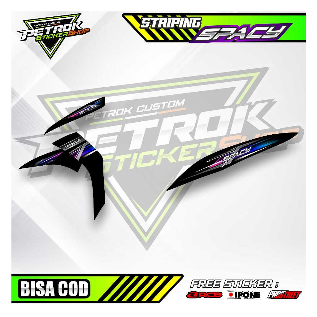 STRIPING VARIASI HONDA SPACY / STICKER LIST VARIASI MOTOR SPACY