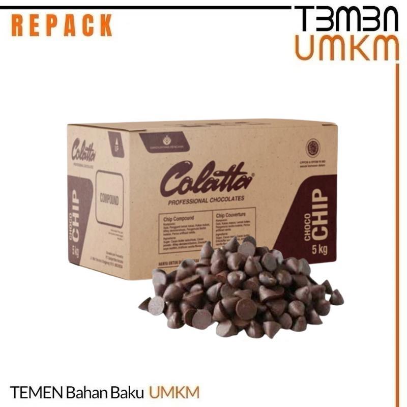 

COLATTA CHOCO CHIP KERUCUT KEMASAN REPACK 250gr - 500gr - 1000gr
