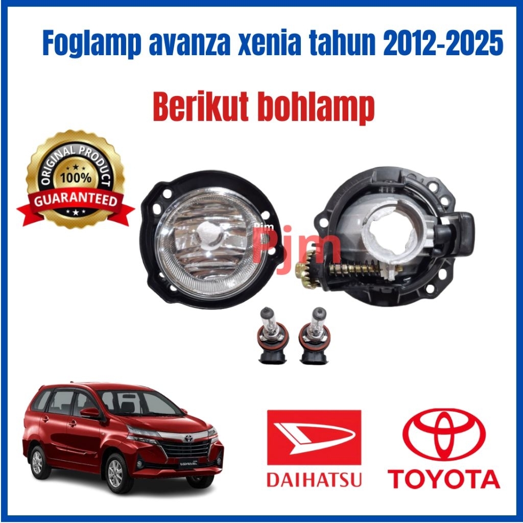 FOGLAMP / LAMPU KABUT + BOHLAMP UNTUK MOBIL AVANZA XENIA (2012-2025)