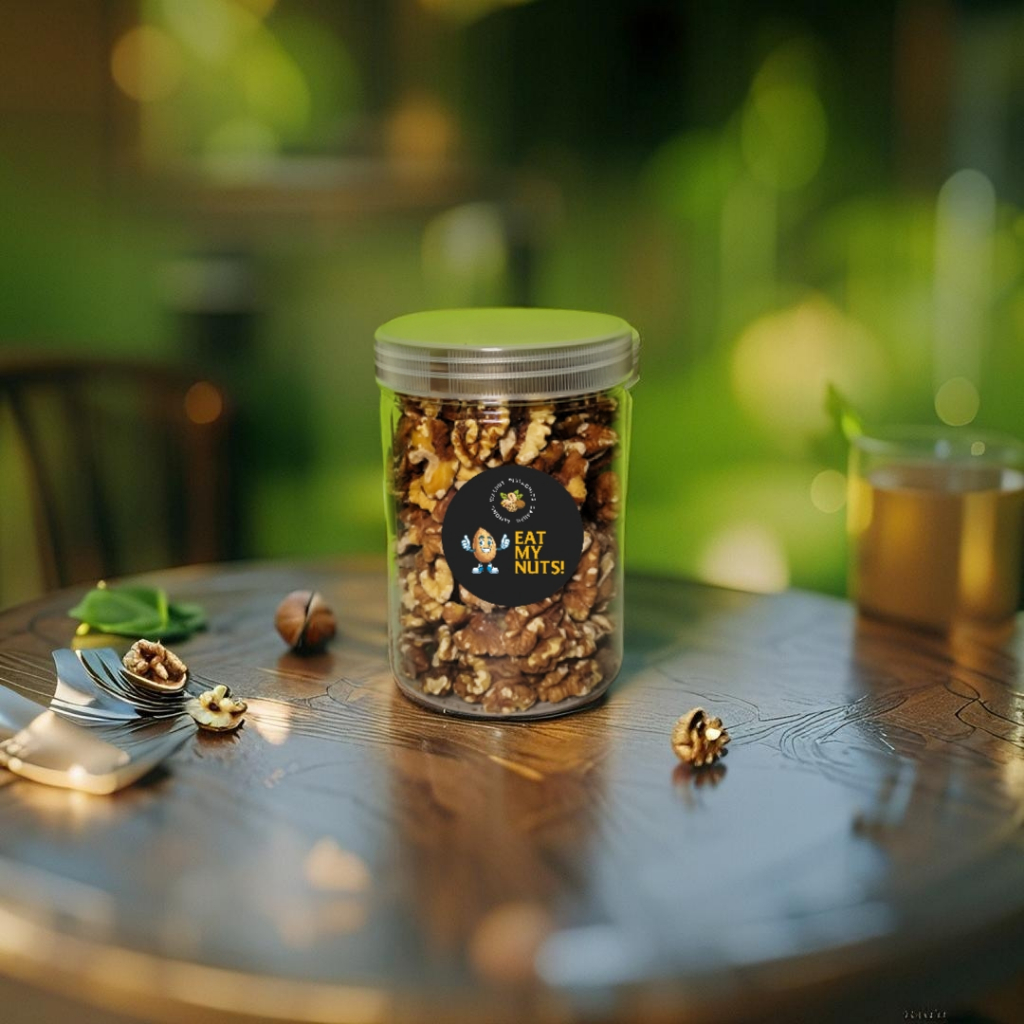 

KACANG WALNUT PANGGANG ROASTED GRADE A - SNACK CEMILAN SEHAT KEMASAN TOPLES BY EAT MY NUTS