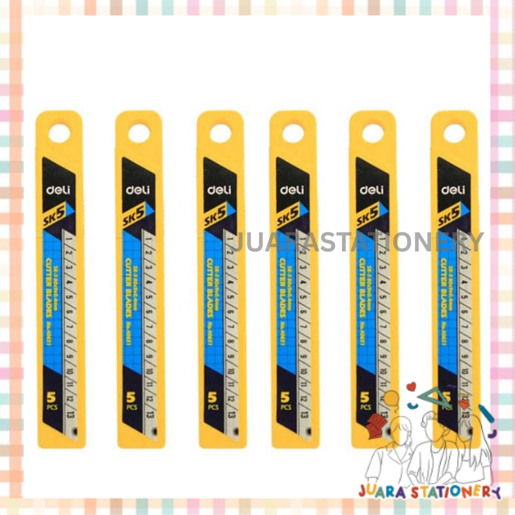 

(1278) JUARASTATIONERY Refill Cutter Deli 40651 / Isi Cutter Pisau Cutter Kecil Pisau Cutter Premium