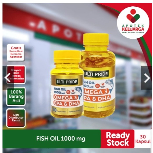 ULTIPRIDE Fish Oil 1000mg