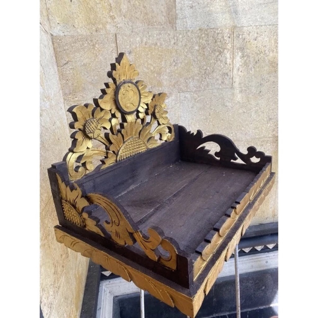 pelangkiran premium kayu cempaka ukir 40 cm