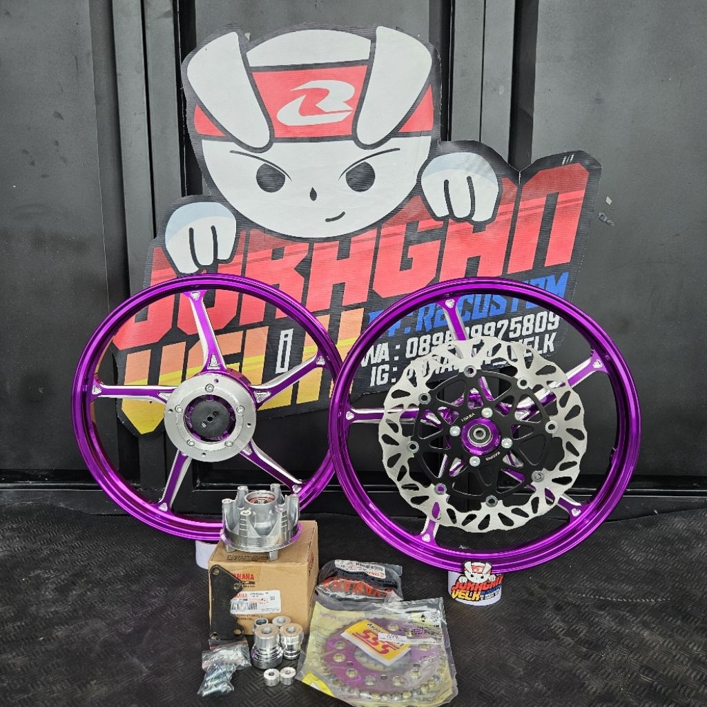 wheelset velg VND ak55 pnp crf cbr tiger klx dtracker ninja  supra 125 dd gtr sonic satria fu r15 v3