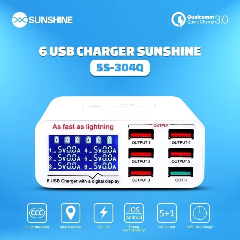 6 USB CHARGER SUNSHINE SS-304Q
