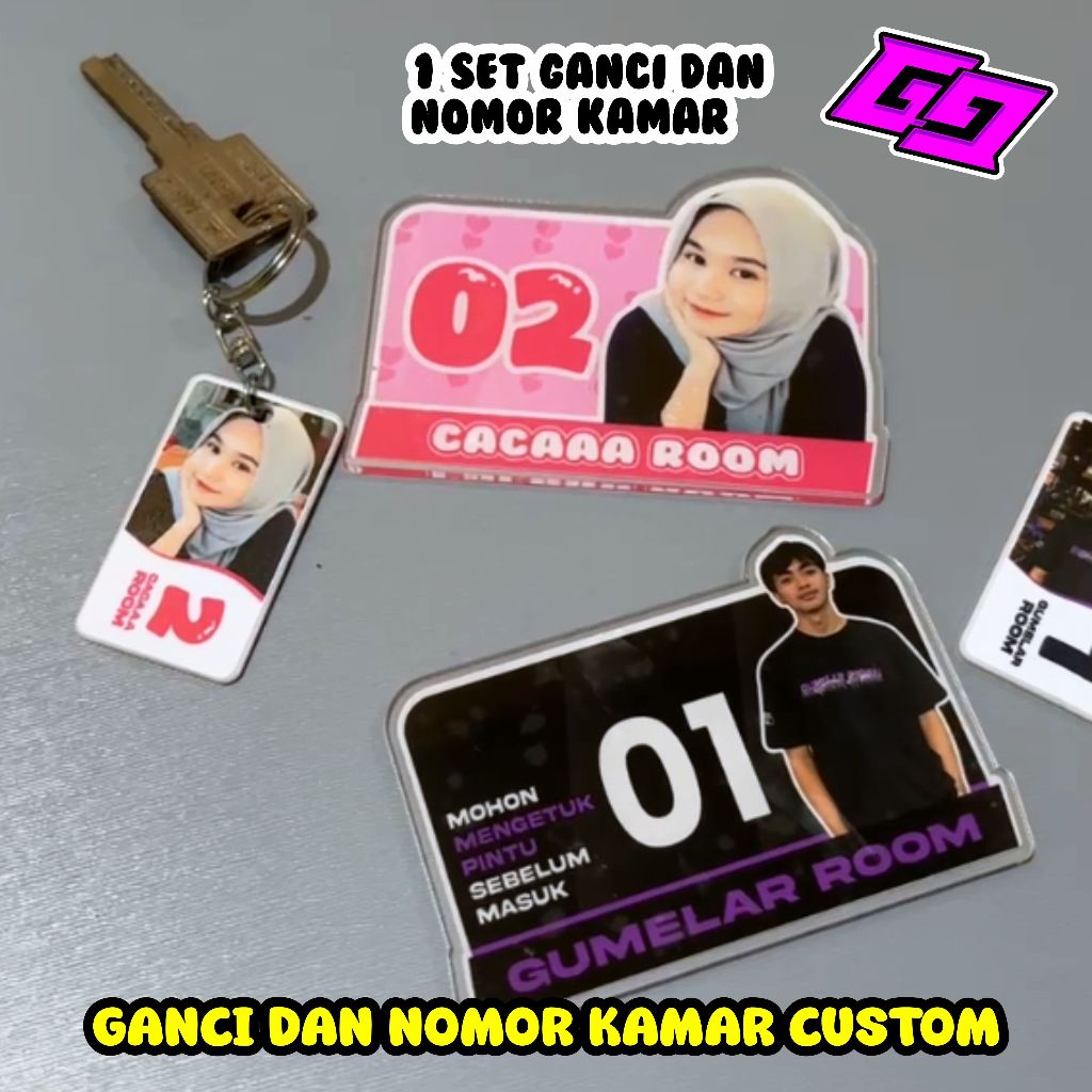 

GANTUNGAN KUNCI DAN NOMOR KAMAR CUSTOM FOTO DAN NAMA BEBAS