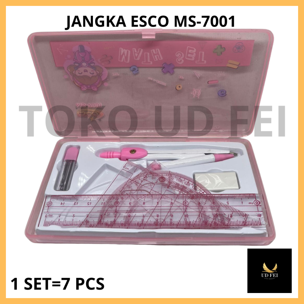 

(1 SET= ISI 7 PCS) JANGKA MS-7001/ JANGKA ESCO/ JANGKA SET / JANGKA SET WARNA