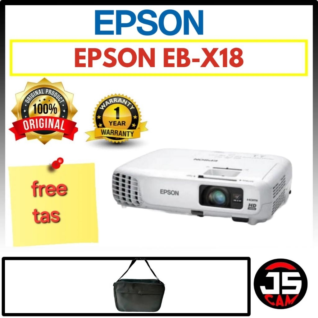 PROYEKTOR EPSON EB-X18 XGA 3000 LUMENS HDMI