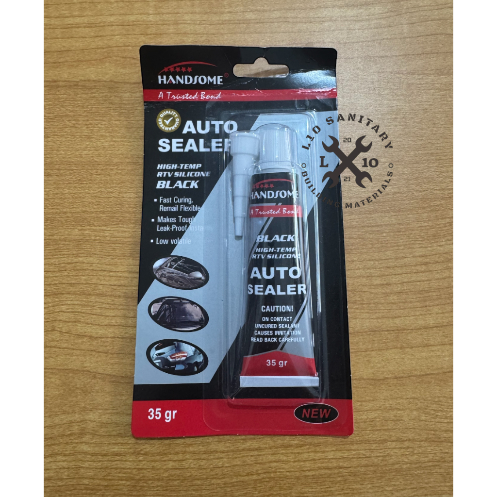 Lem Auto Sealer Black / Lem Silicone Auto Sealer Hitam / Lem Bemper Kaca Mobil Besar Kecil